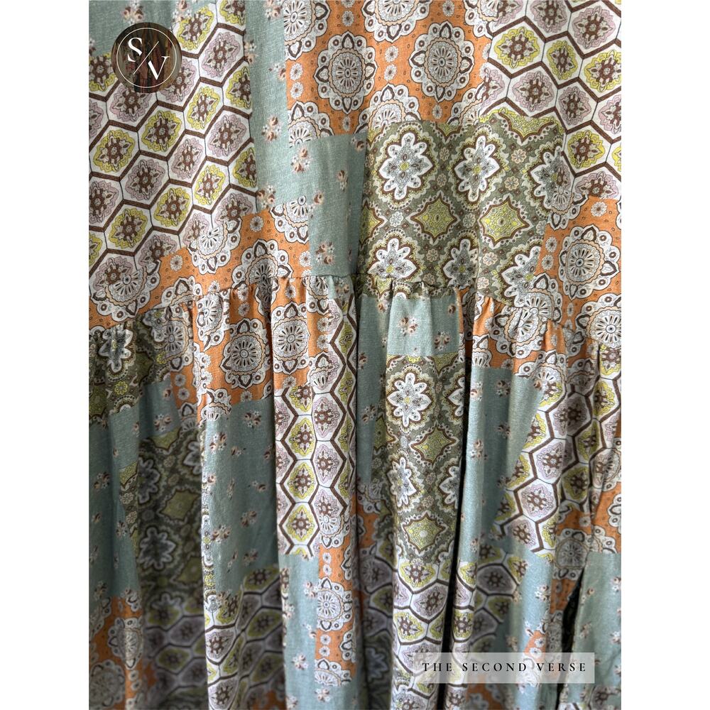 Known Supply Misty Patchwork Dress Sleeveless Boho Size XL - Picture 4 of 9